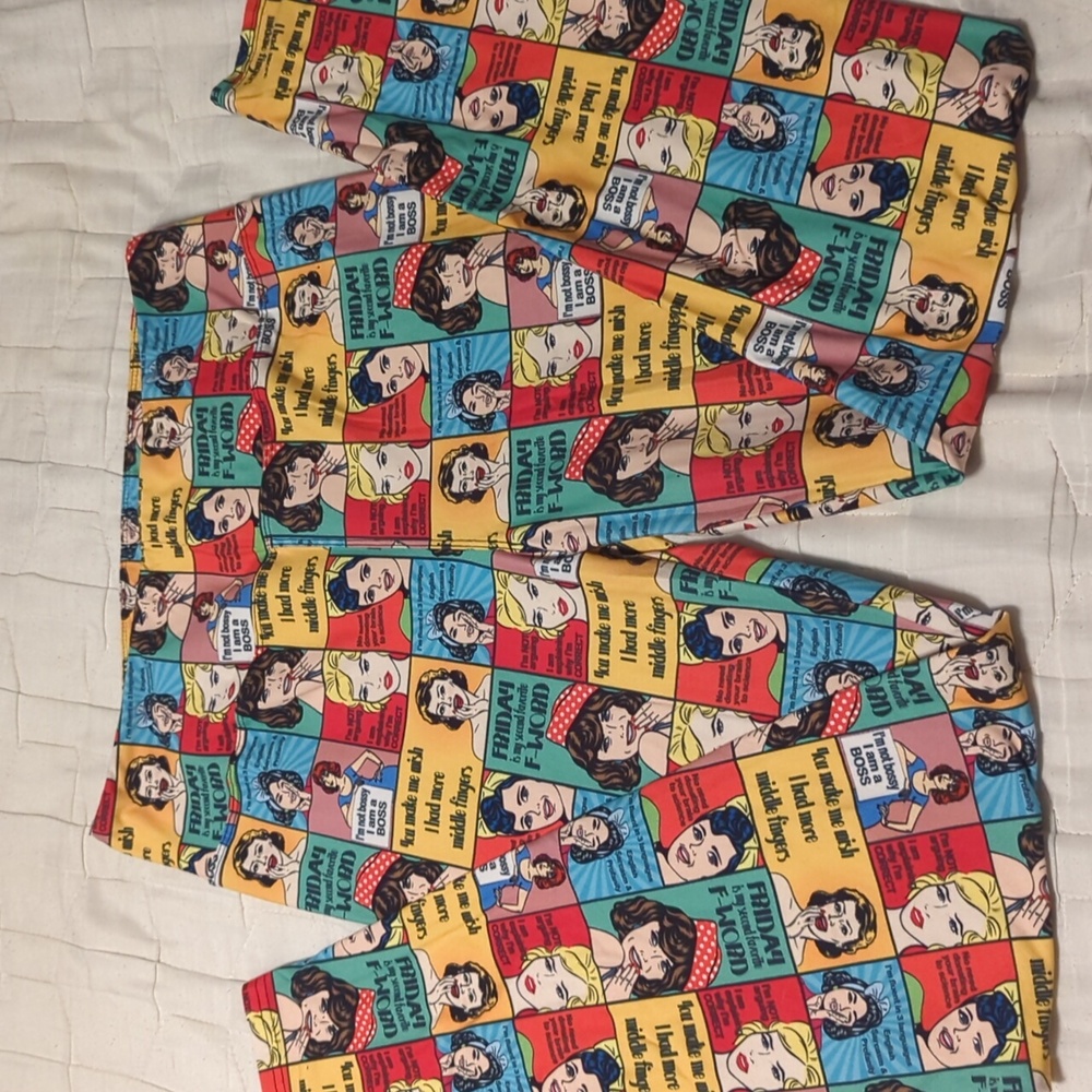 F bomb leggings tall and curvy so cute!